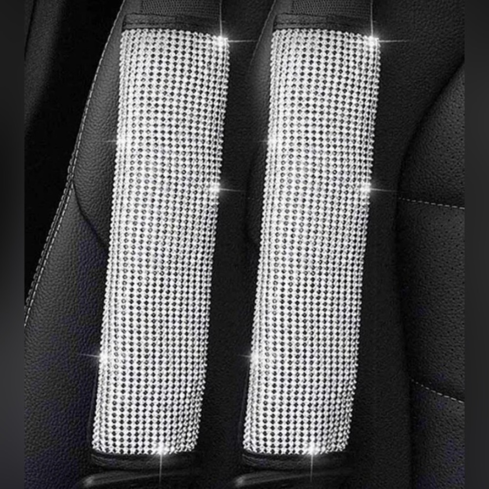 Rhinestone Seat Belt Pads